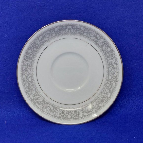 Footed Cup Saucer Noritake Naples Pattern Discontinued 6975 Fine China Vintage - Picture 3 of 9